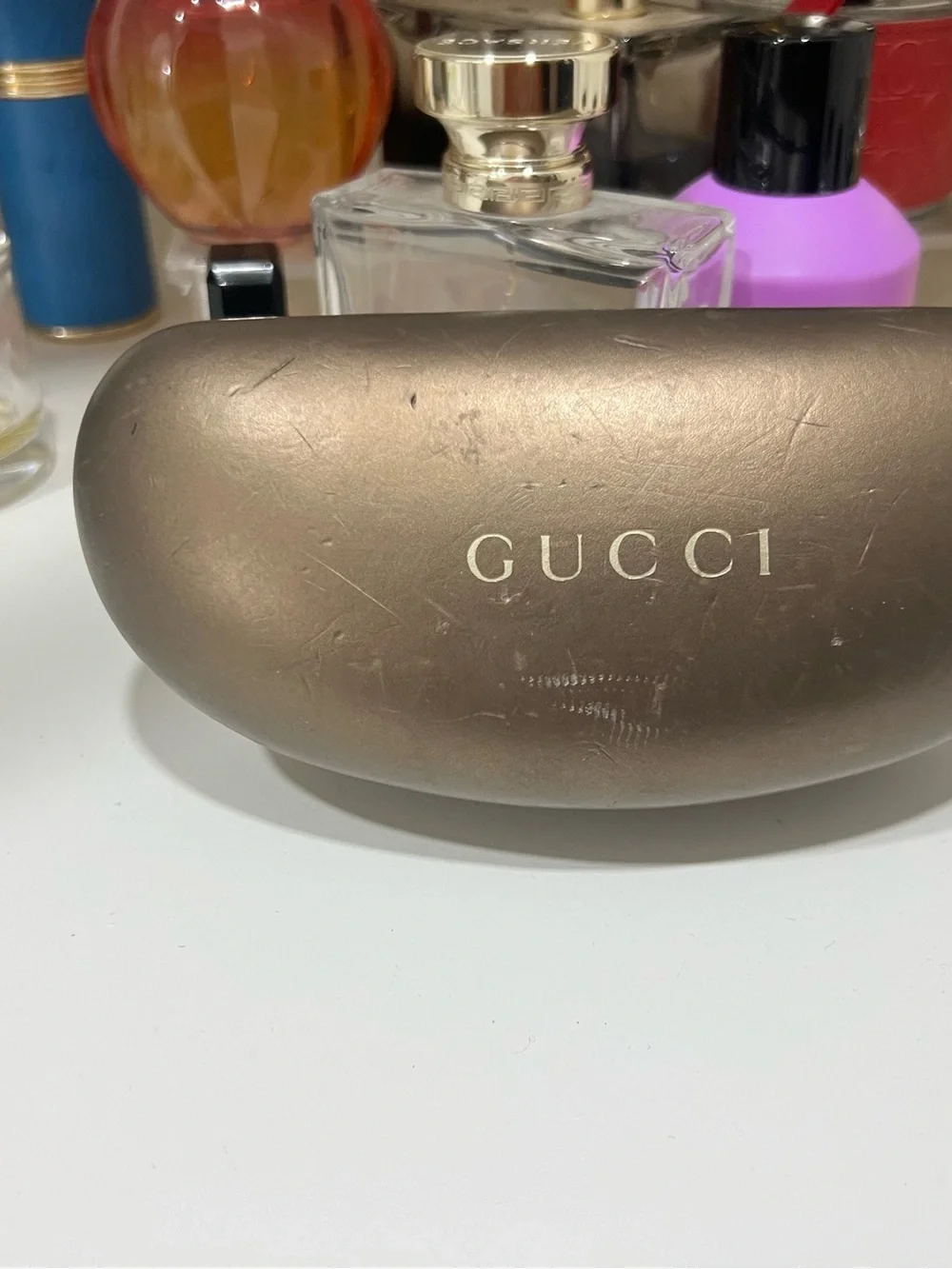 Gucci Black Shield Sunglasses with White Trim and Blue Accents Toddler/Kids